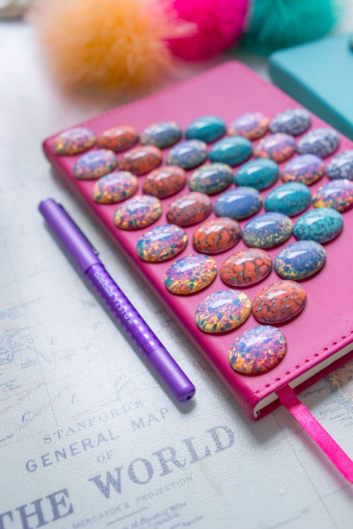 How to: Bejeweled Notebook DIY