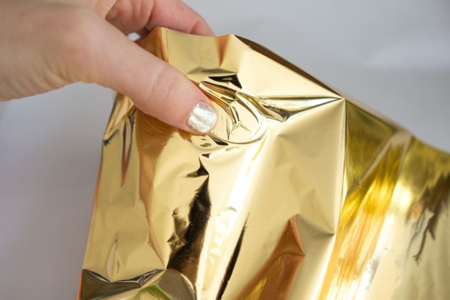 Gilded Gold Foil Terra Cotta Pot DIY