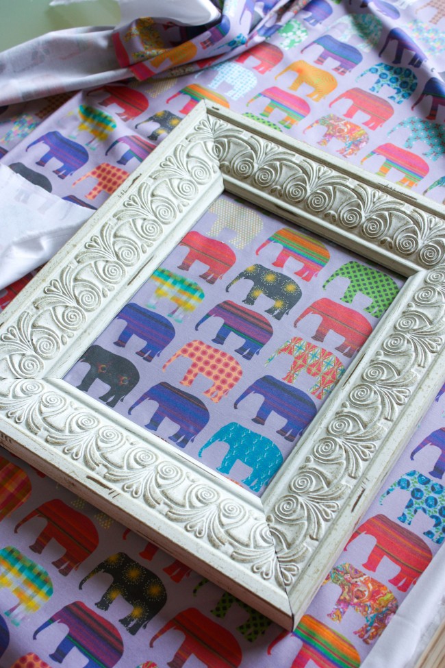 framed fabric art-5