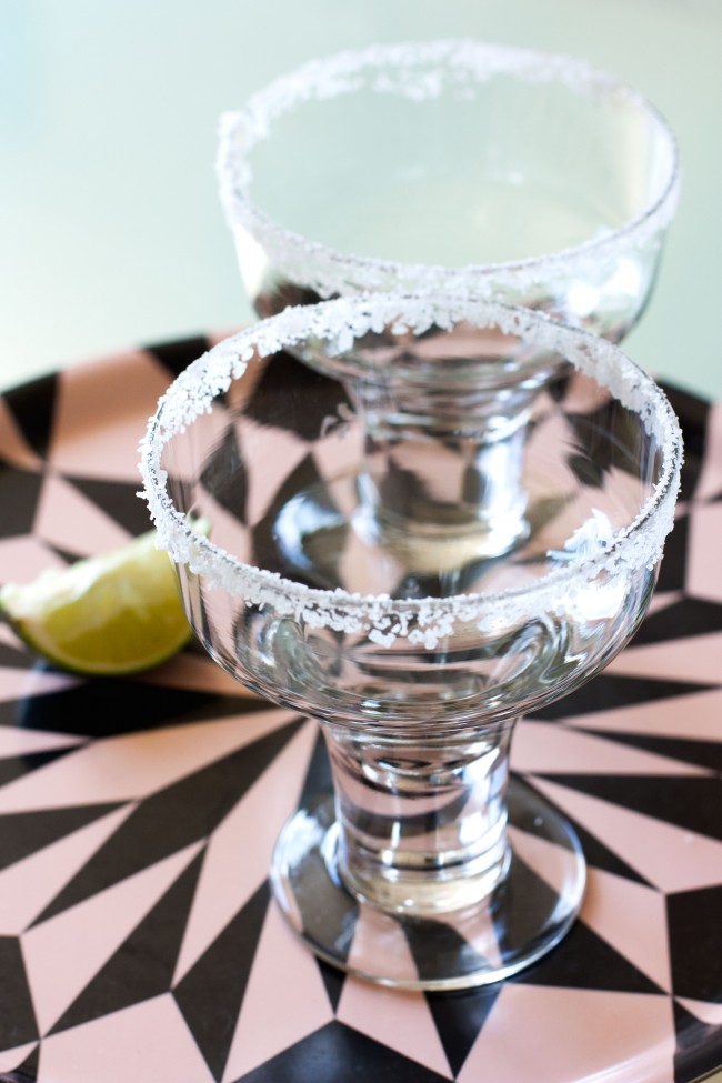 Frozen Strawberry Margarita (And How to Get the Salt to Stick to the Rim)