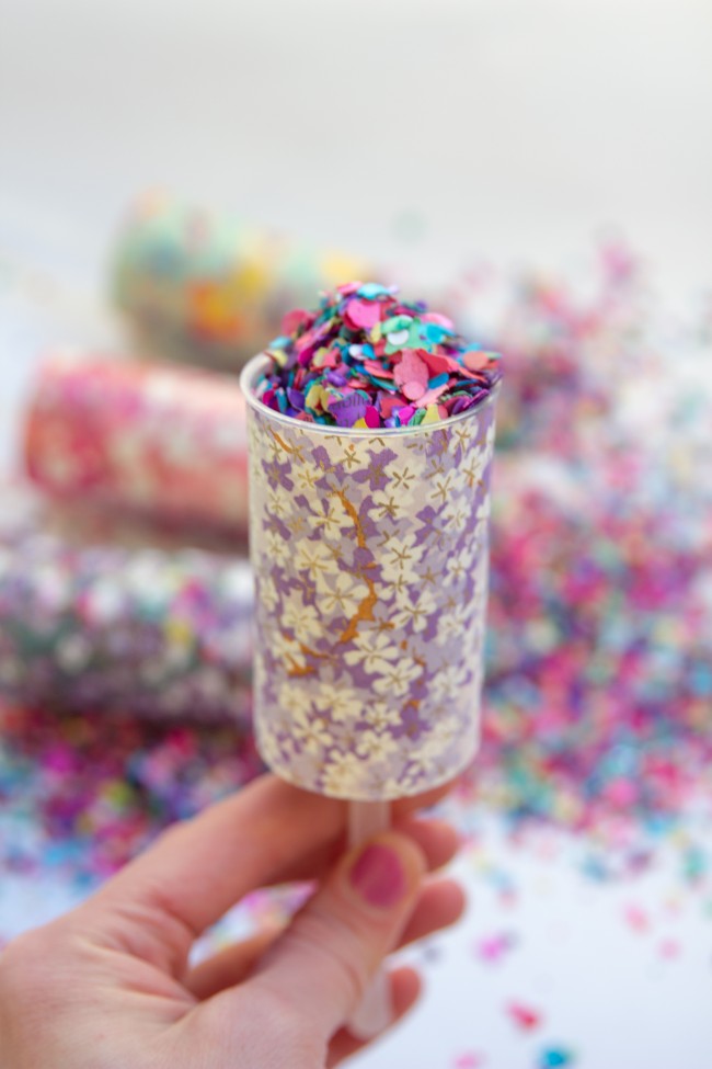DIY confetti push pops!
