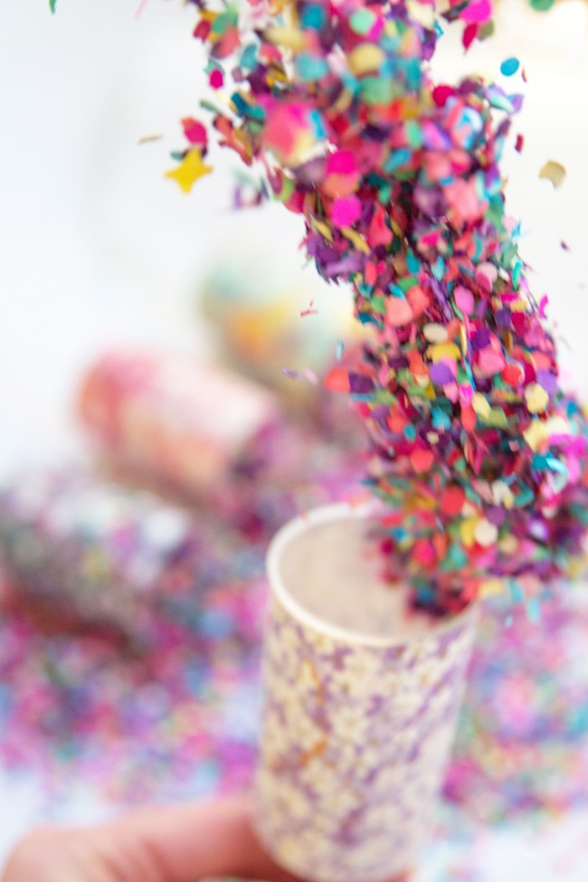 DIY confetti push pops!