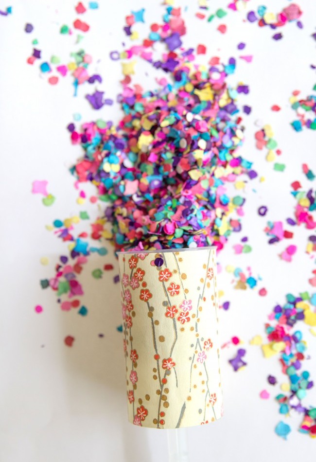 DIY confetti push pops!