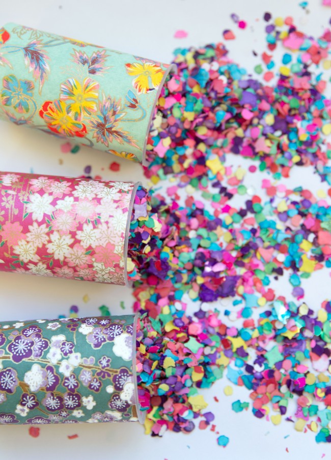 DIY confetti push pops!