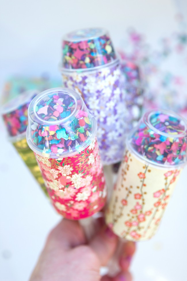 DIY confetti push pops!
