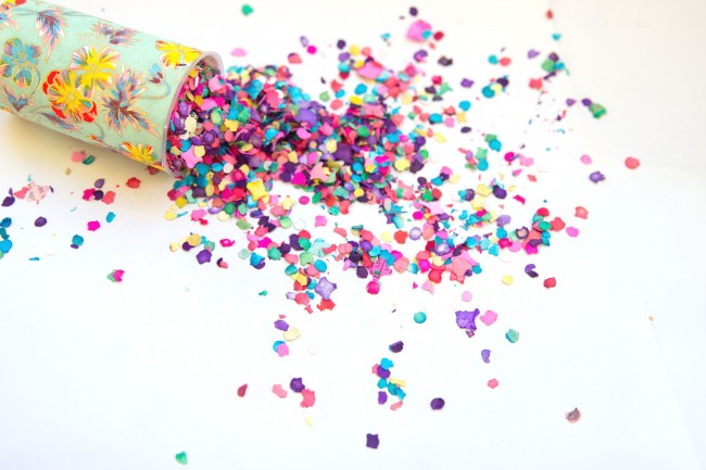 DIY confetti push pops!