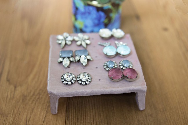 DIY Clay Stud Earring Holder 
