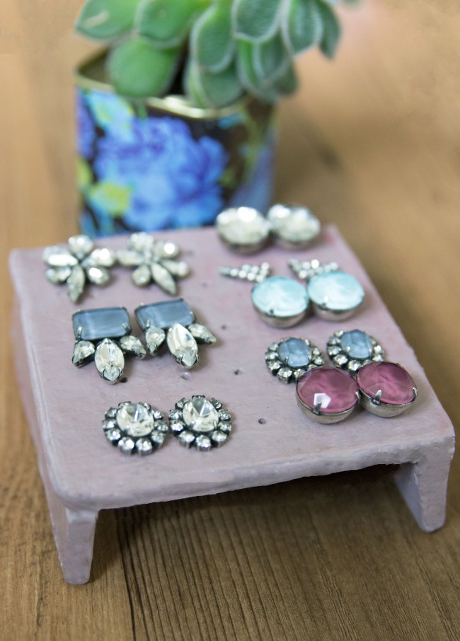 DIY Clay Stud Earring Holder 