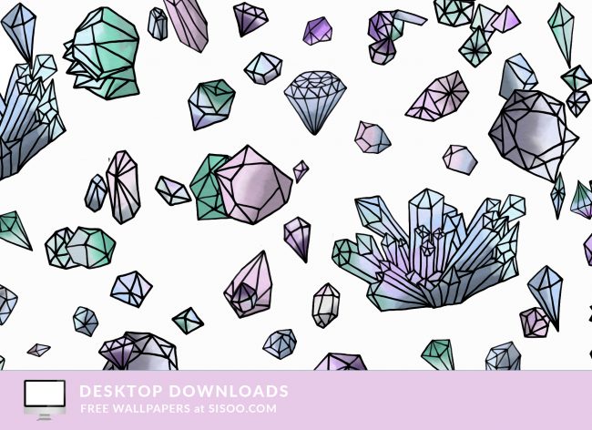 crystals-label-wallpaper