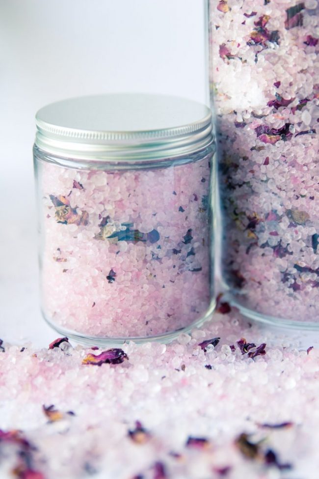 How to: Make Vanilla Rose Bath Salts