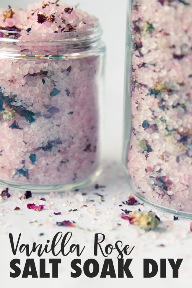 How to: Make Vanilla Rose Bath Salts