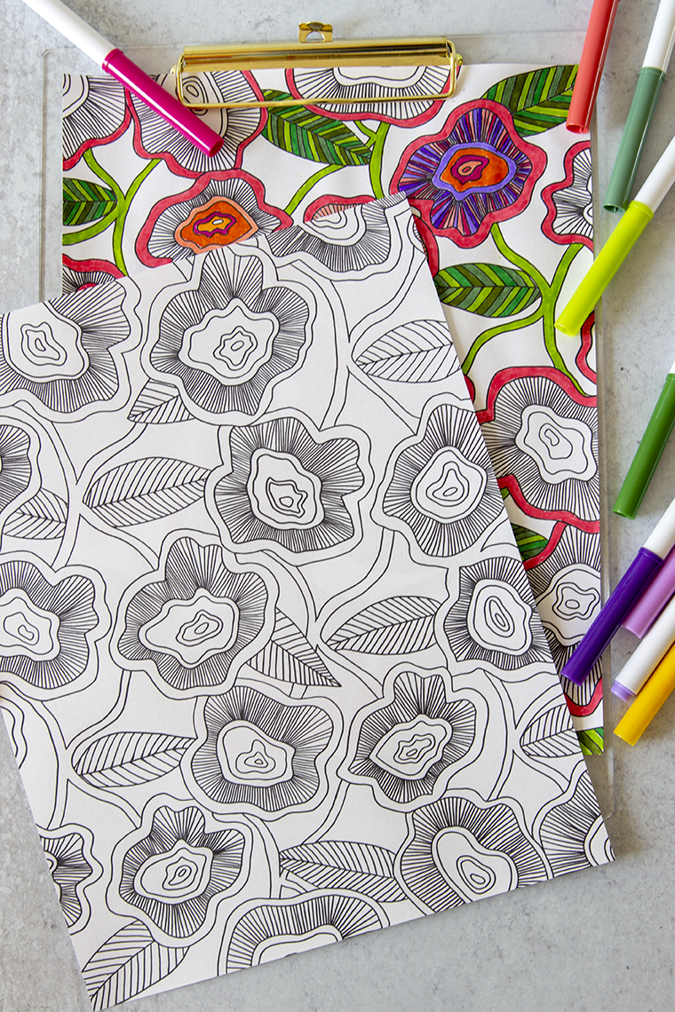 Free Adult Coloring Printable Free Adult Coloring Printable