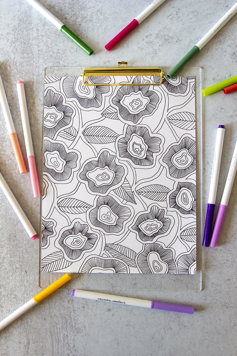 Free Adult Coloring Printable Free Adult Coloring Printable