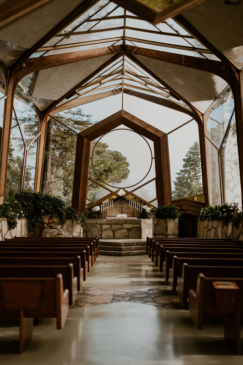 Blue Moon Dream DIY Wedding at Wayfarers Chapel in Palos Verdes, CA wayfarers chapel