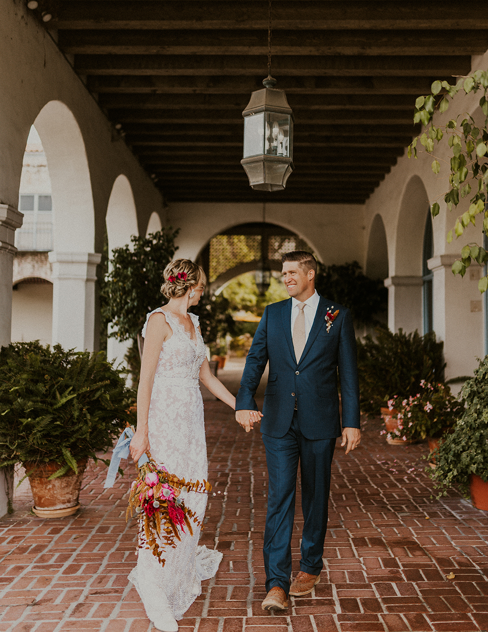 Blue Moon Dream DIY Wedding at Wayfarers Chapel in Palos Verdes, CA bride groom malaga cove library