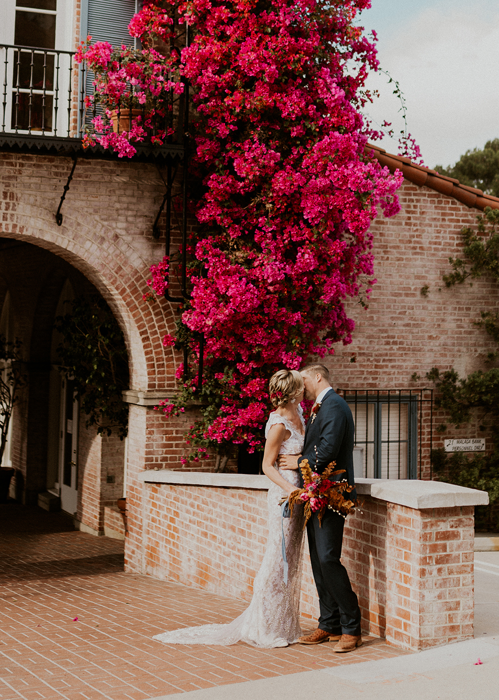 Blue Moon Dream DIY Wedding at Wayfarers Chapel in Palos Verdes, CA bride groom malaga cove library