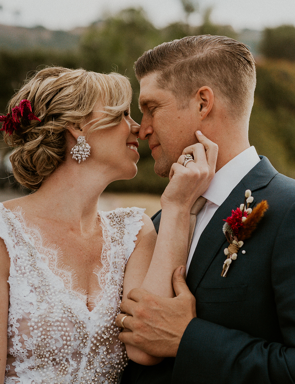 Blue Moon Dream DIY Wedding at Wayfarers Chapel in Palos Verdes, CA bride groom bluff cove trail