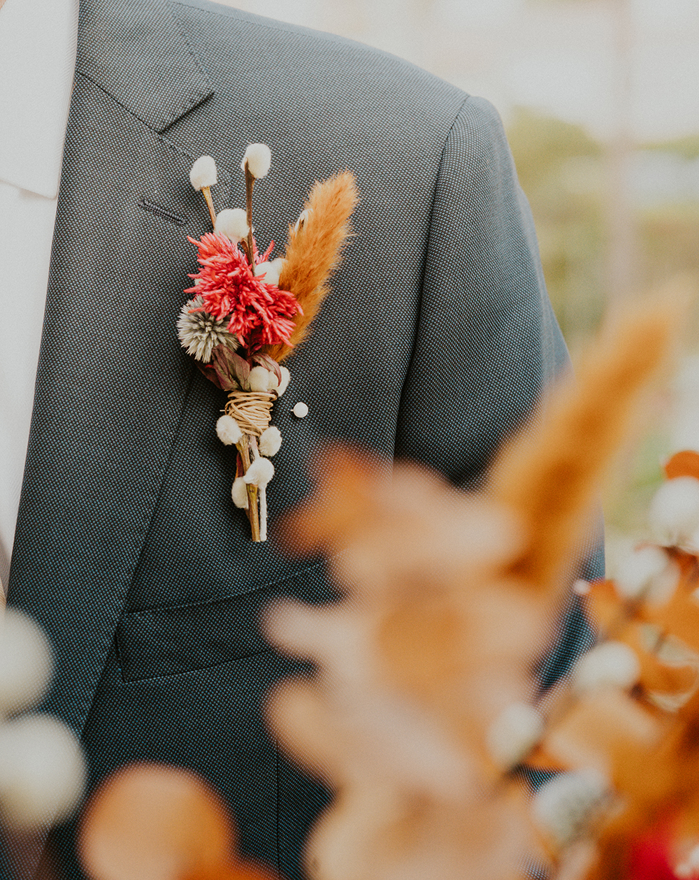 Blue Moon Dream DIY Wedding at Wayfarers Chapel in Palos Verdes, CA wedding boutonniere