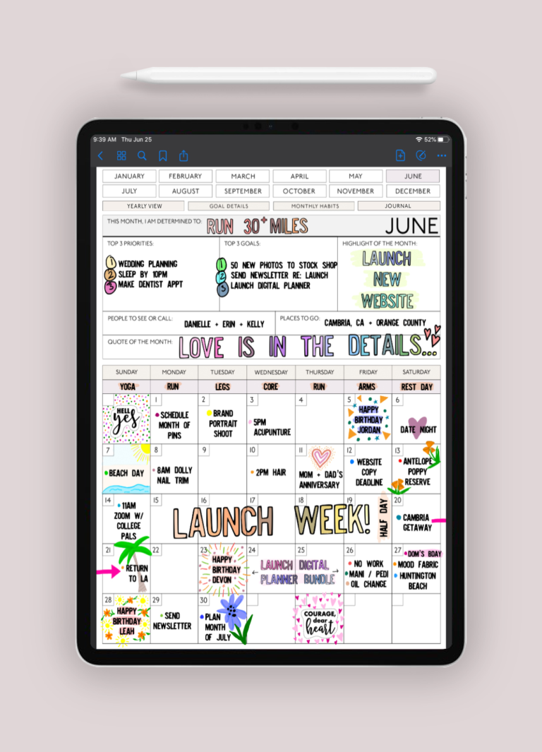 Curated visual reference: Gallery Detail: Free Digital Bullet Journal For Getting Creative And Staying Inspired