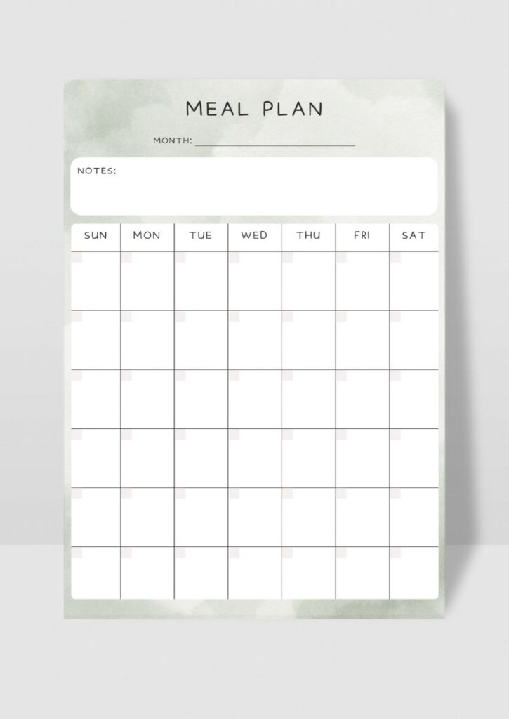 Monthly Meal Plan Printable - 7 Reasons to Start Meal Planning - The ...