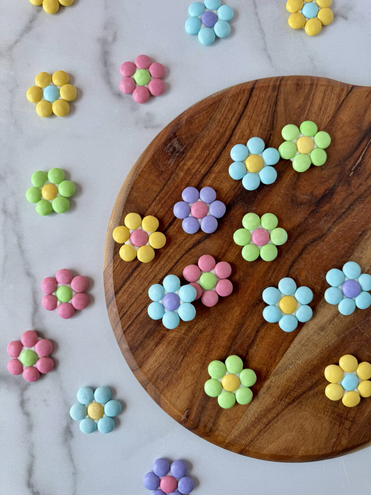 M&M flowers