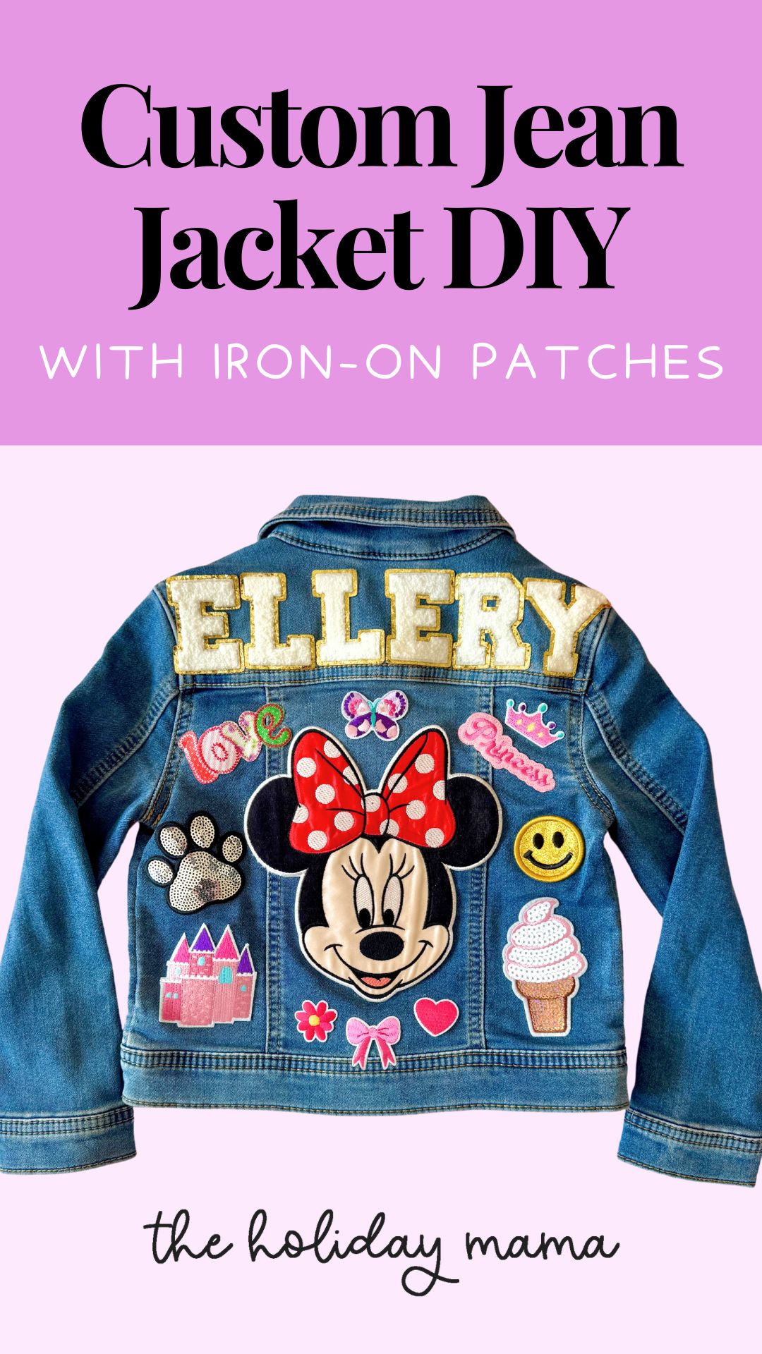 Custom_Jean_Jacket_DIY_Iron_on_Patches Custom jean jacket with iron on patches