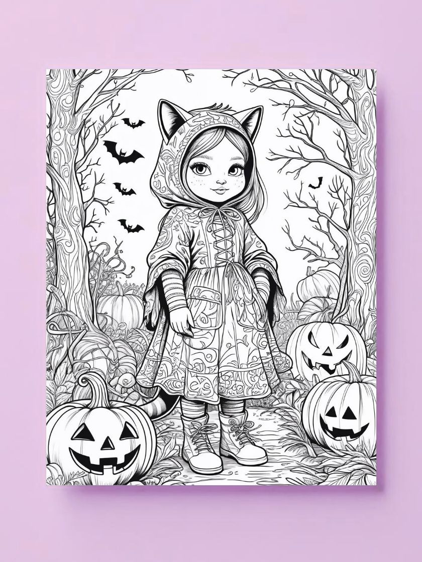 Halloween coloring page