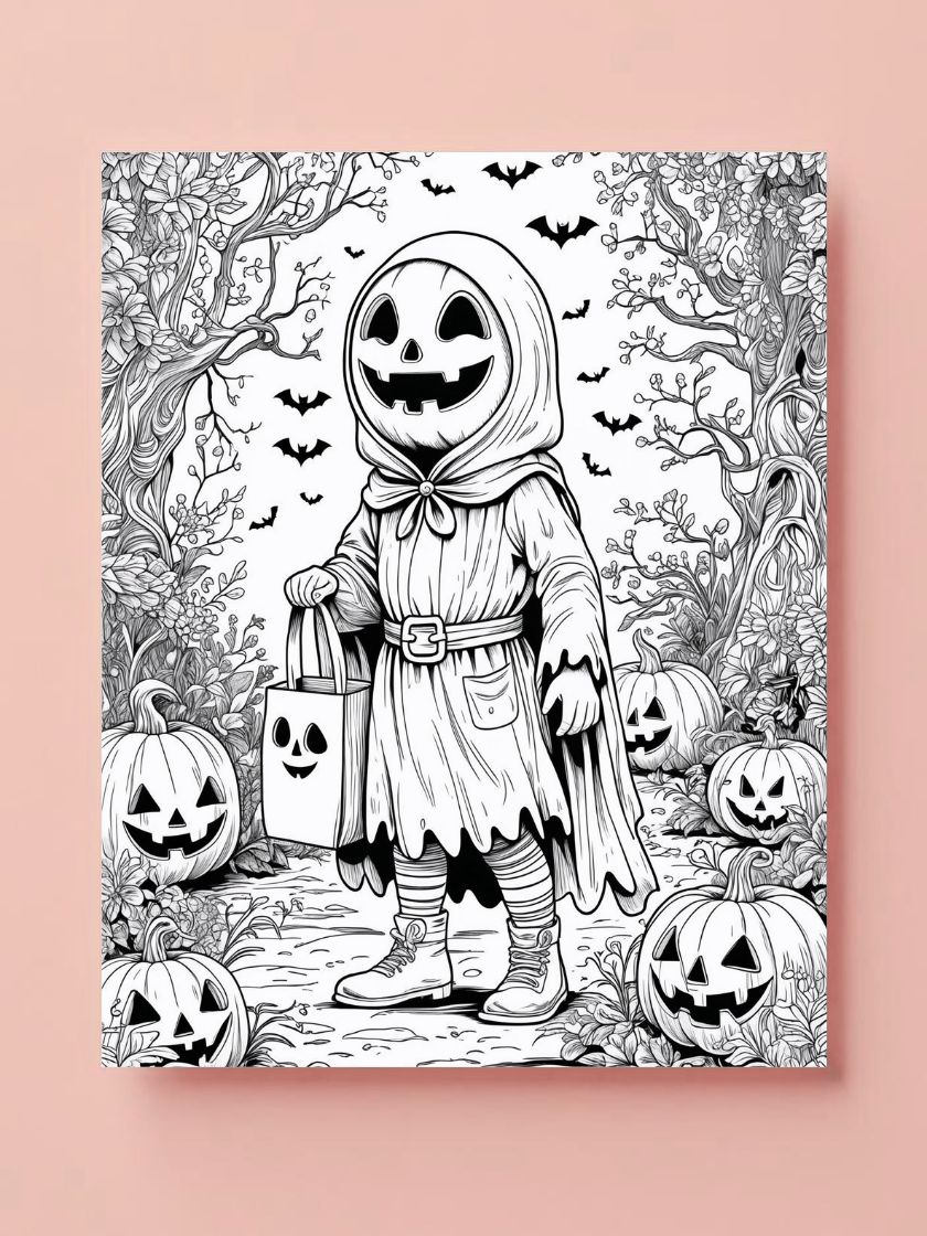 Halloween coloring page