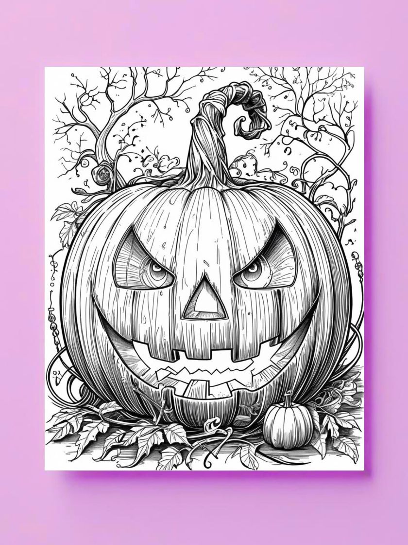 Halloween coloring page