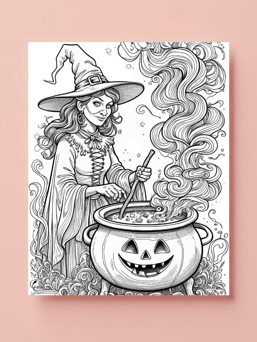 Halloween coloring page