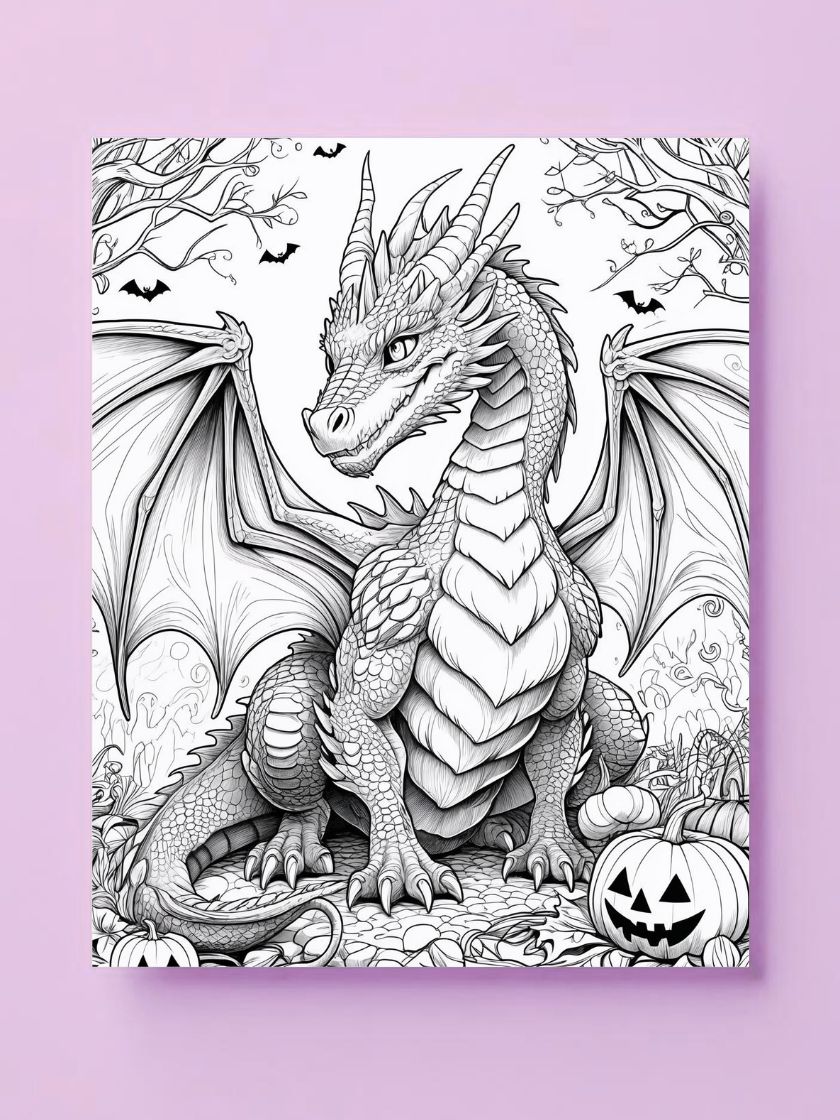 Halloween coloring page