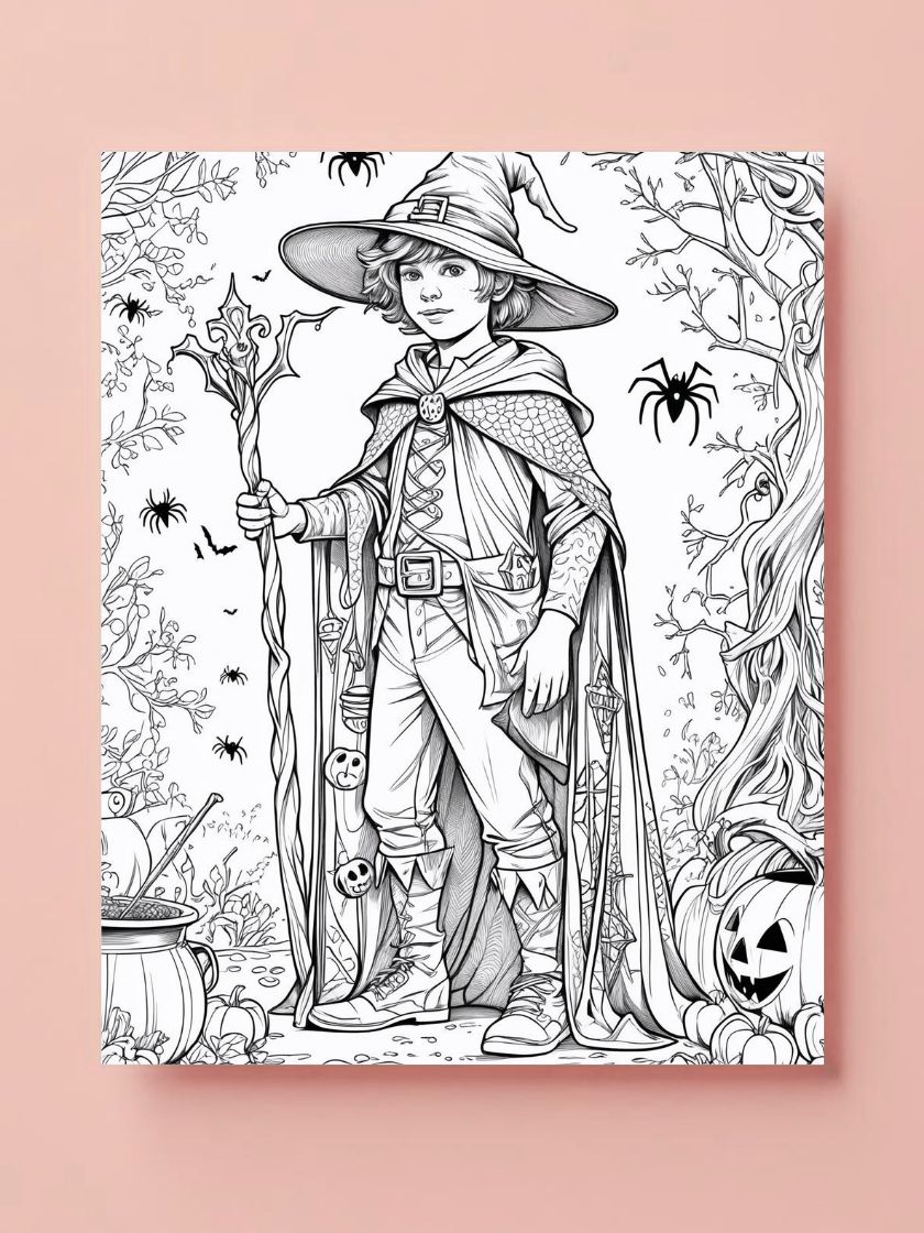 Halloween coloring page