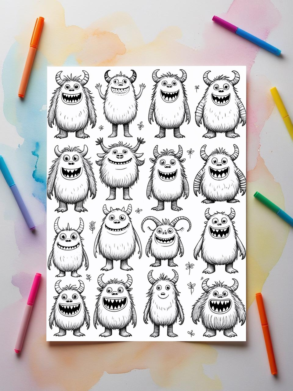 monster coloring pages