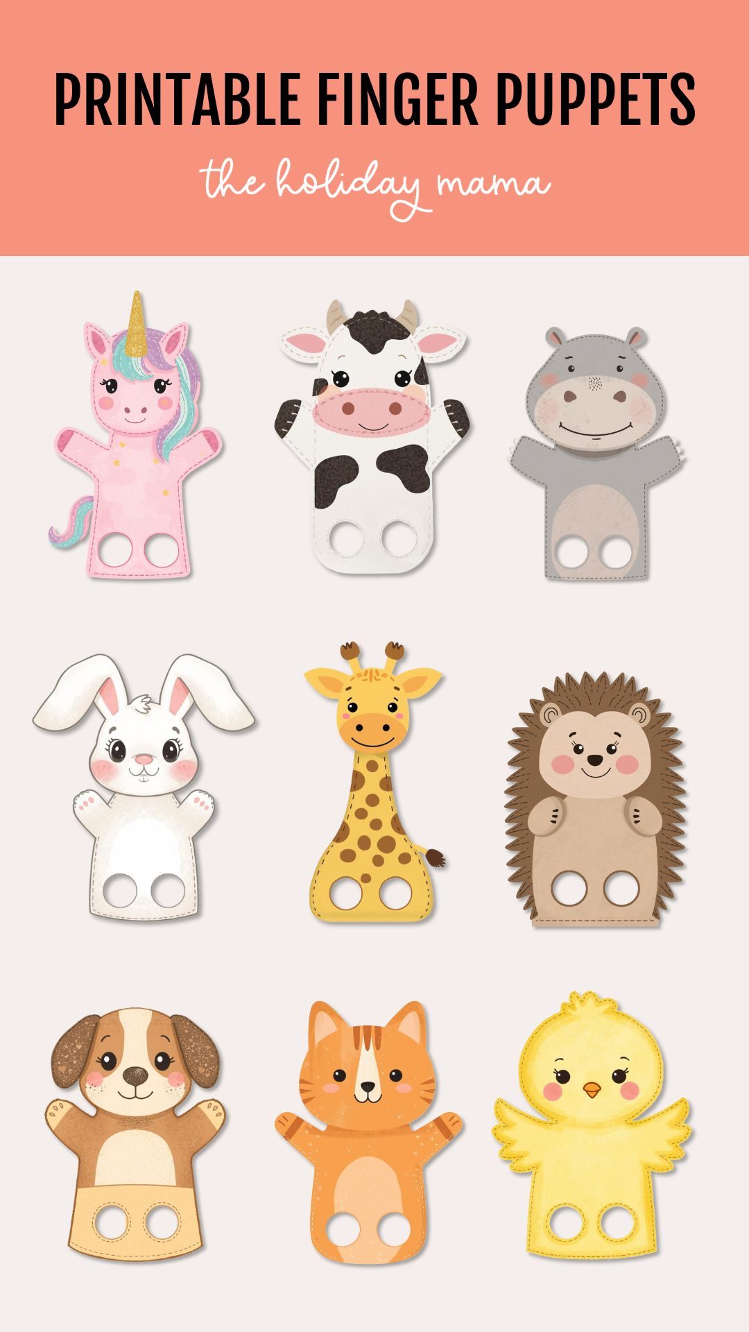 printable finger puppets