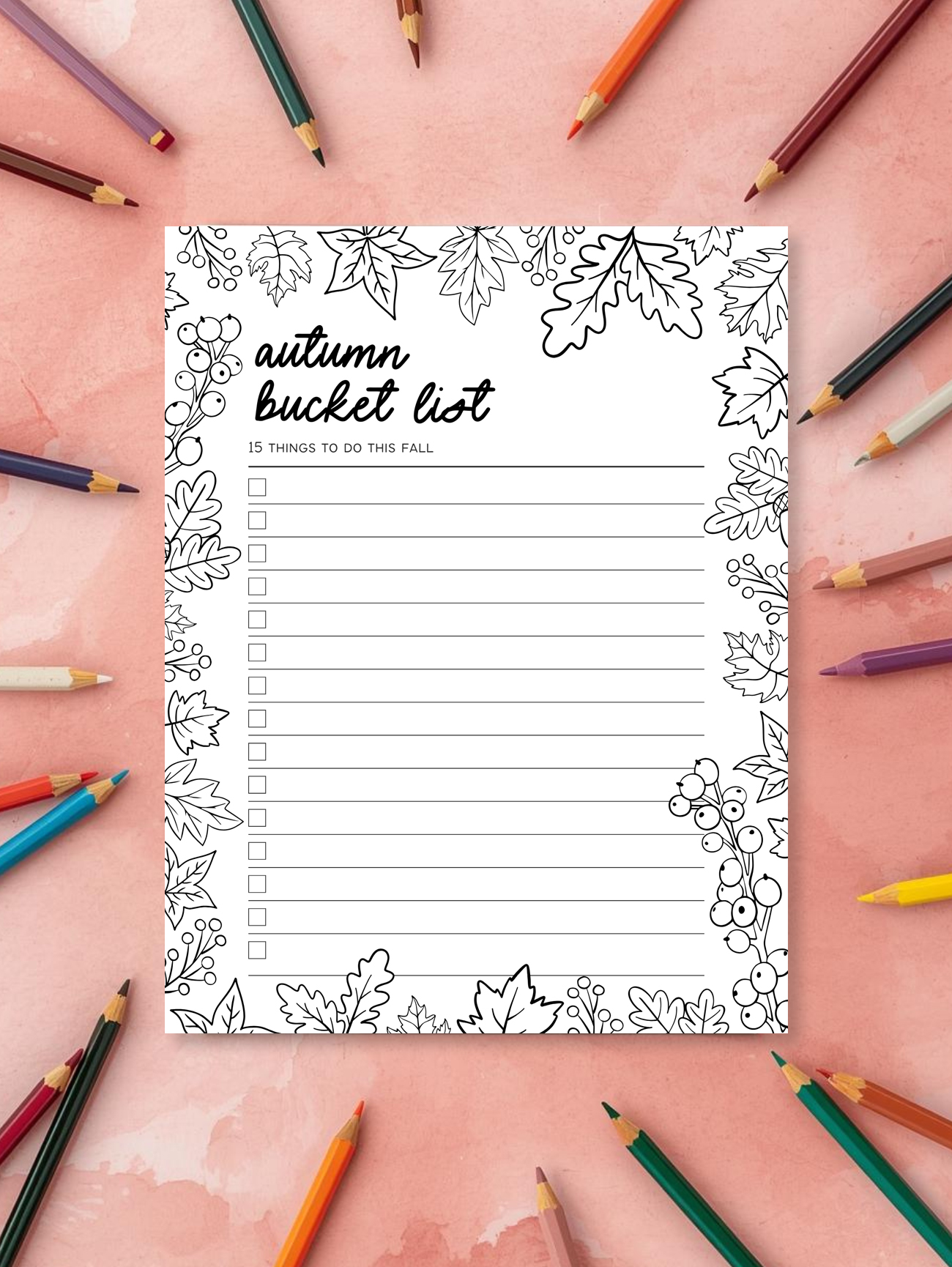 Autumn Bucket List