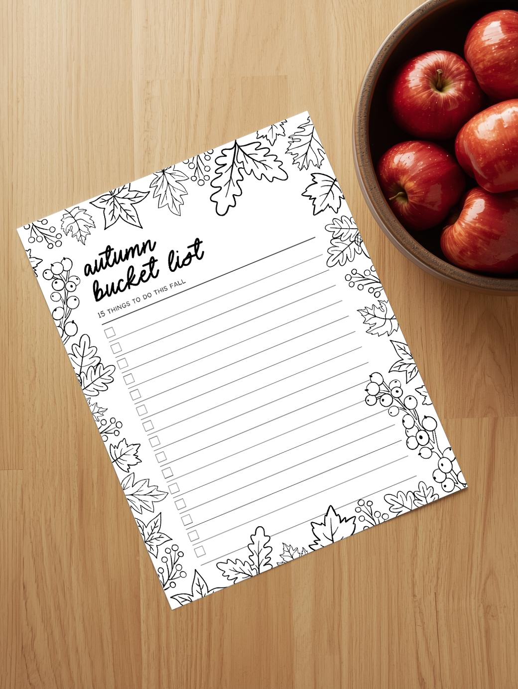 Autumn Bucket List Autumn Bucket List