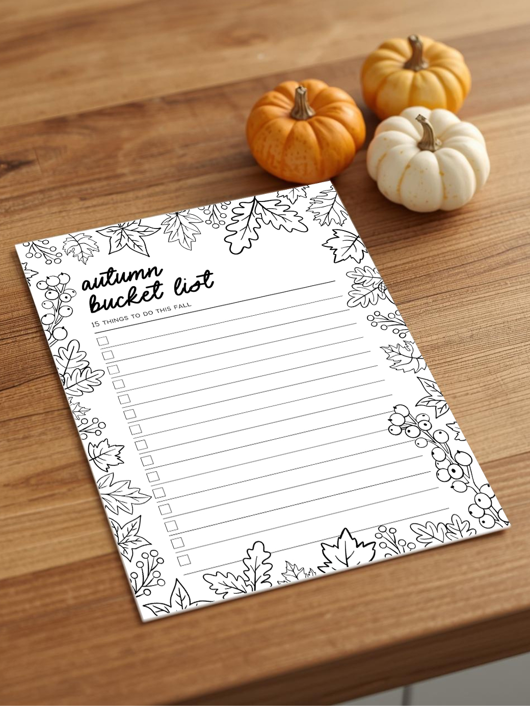Autumn Bucket List Autumn Bucket List