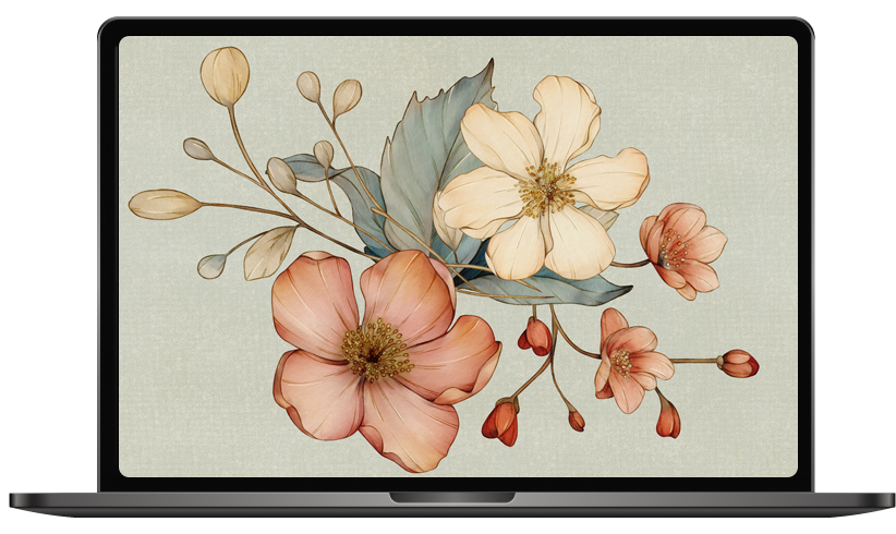 laptop_fall_flowers_techessories_the_holiday_mama_1 green fall flowers desktop wallpapers