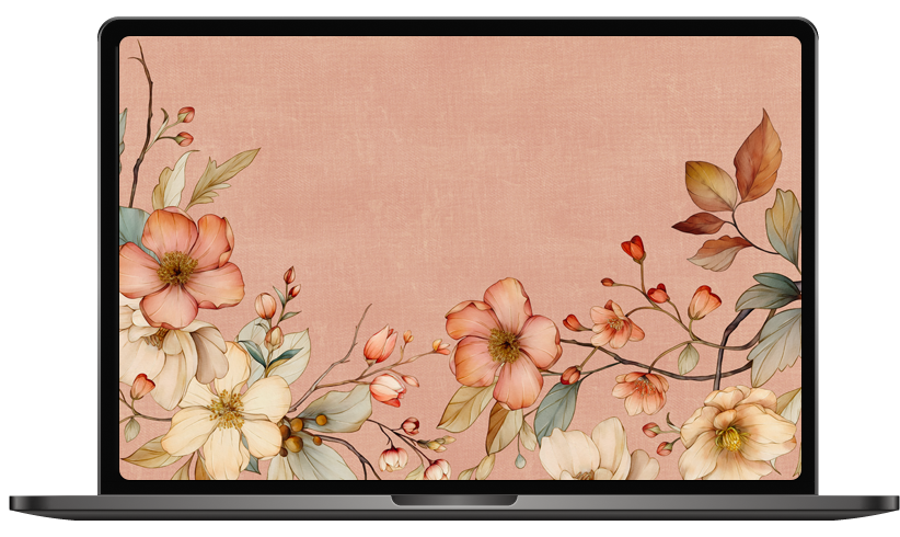 laptop_fall_flowers_techessories_the_holiday_mama_2 salmon fall flowers desktop wallpapers
