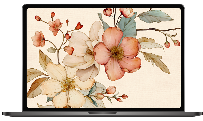laptop_fall_flowers_techessories_the_holiday_mama_4 cream fall flowers desktop wallpapers