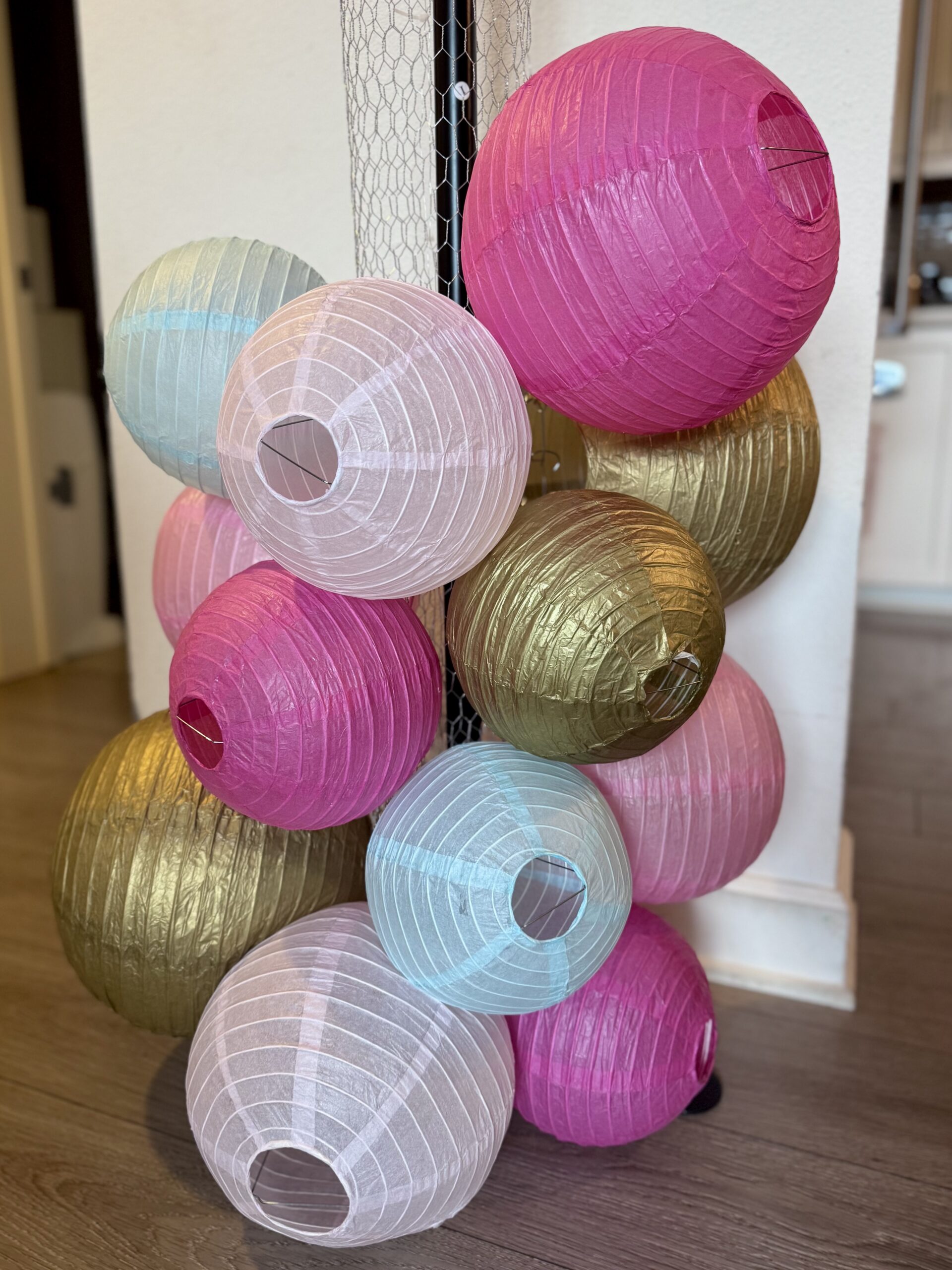 paper lantern decor pillar diy