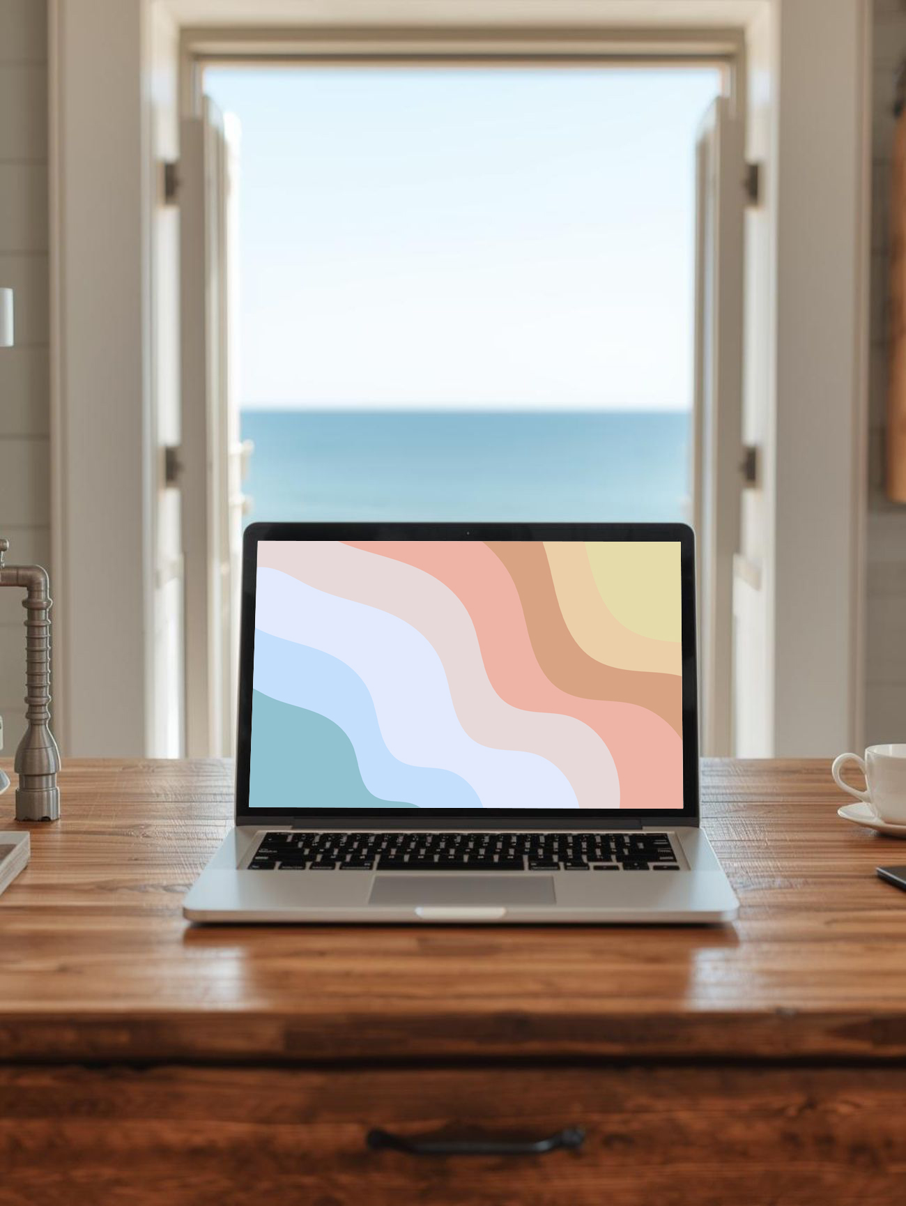 colorful waves wallpaper