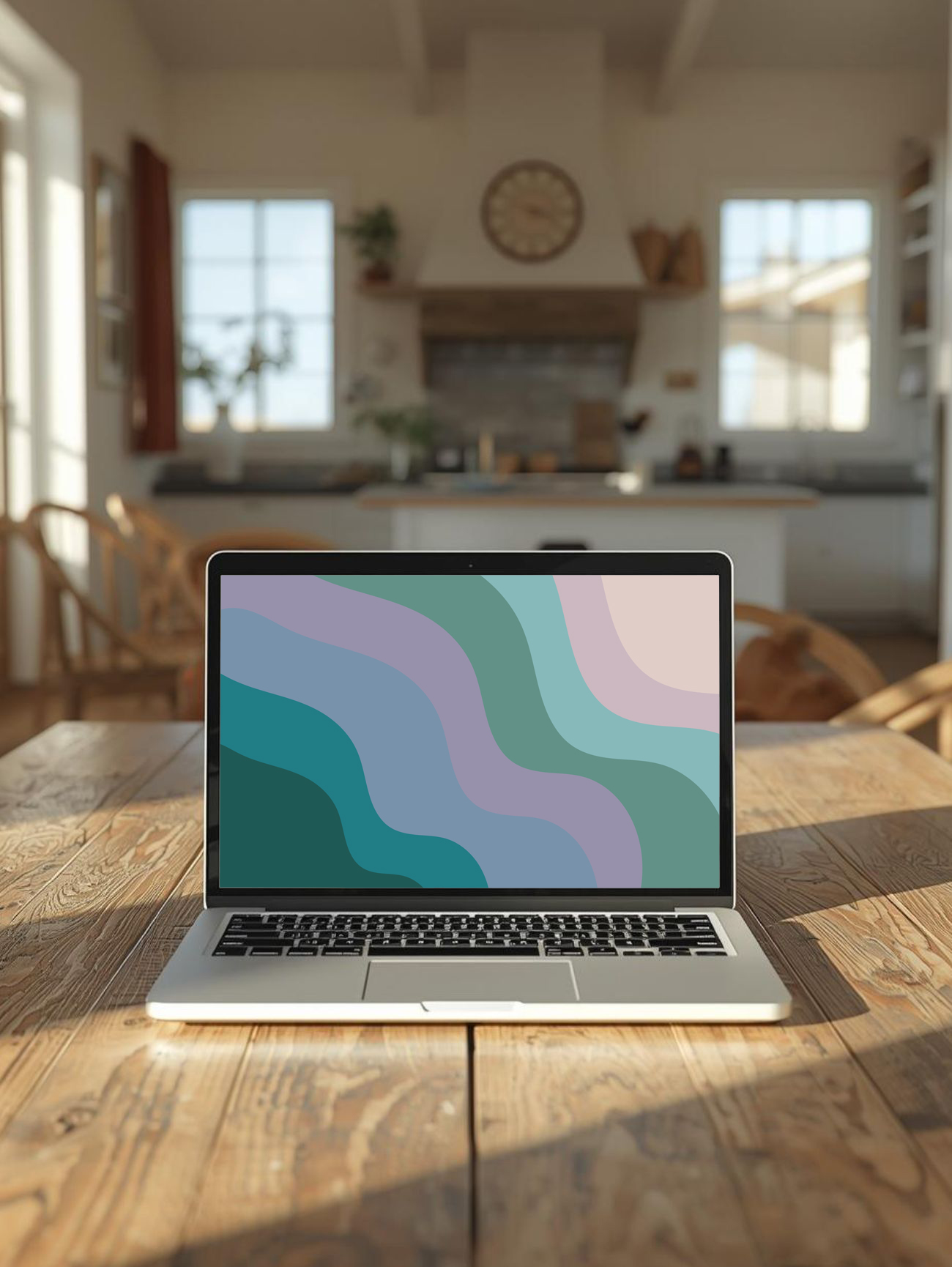 colorful waves wallpaper