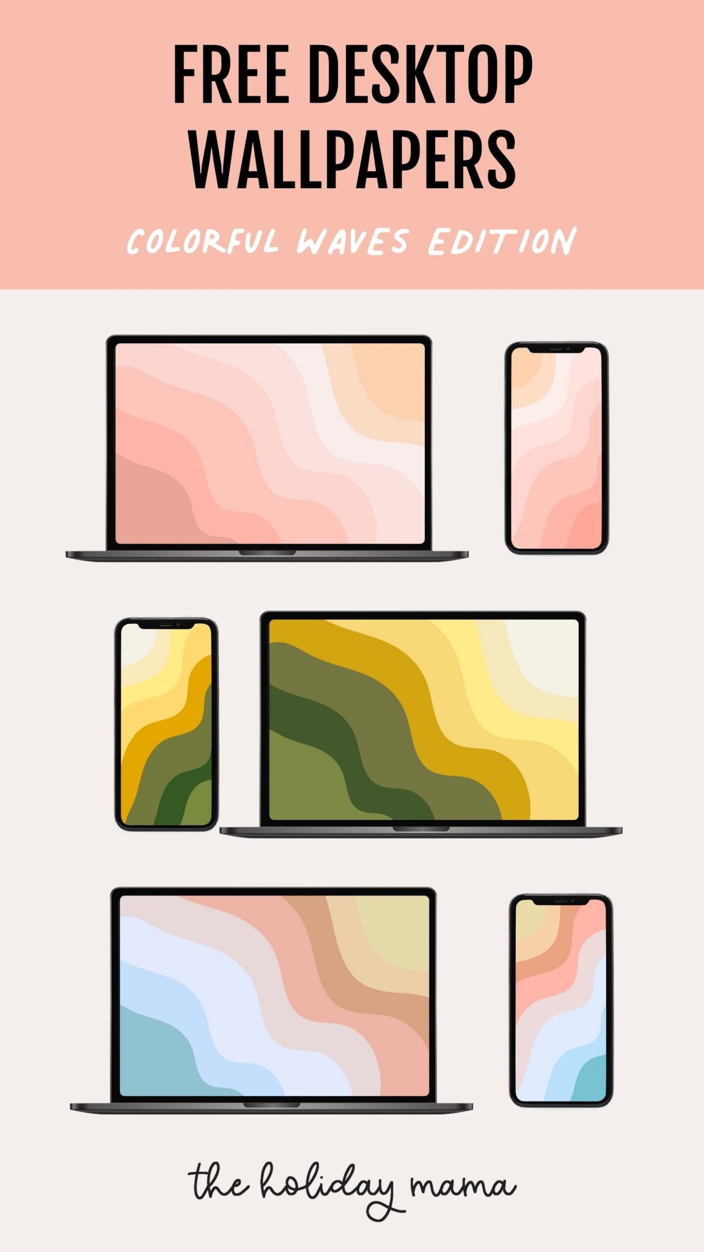 colorful waves wallpaper